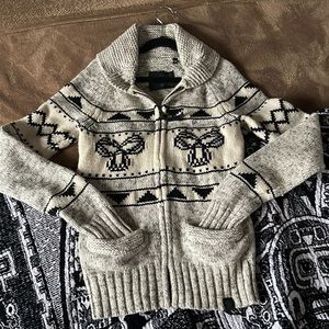 TNA lambs wool knit sweater size Small